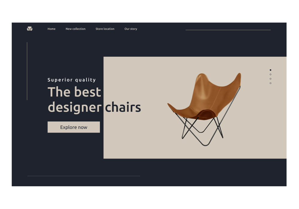Elegant Store Design | UI/UX Design